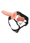 Rapture 8 Flesh – Realistyczny Wibrujący Strap-On z Pustym Wnętrzem