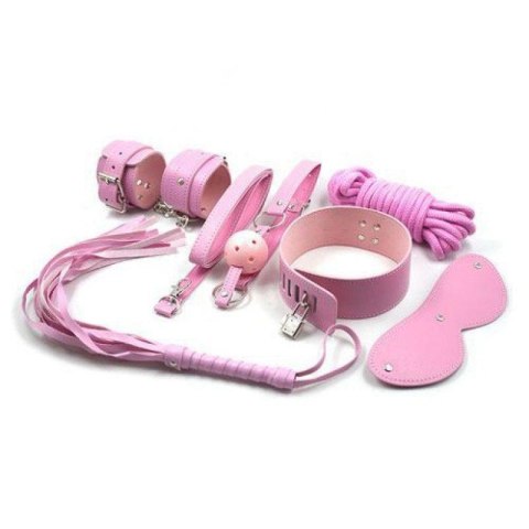 Ekskluzywny zestaw bondage (różowy)