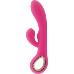 Luksusowy Wibrator Króliczek G-spot z Podwójną Stymulacją i Ergonomicznym Uchwytem – Różowy