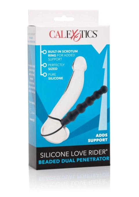 Love Rider – Czarny Podwójny Penetrator z Koralikami