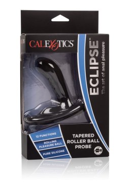 Eclipse: Czarny Wibrujący Plug Analny z Masującą Kulą