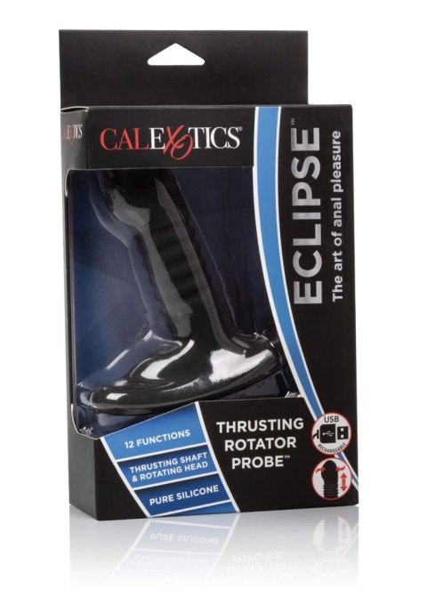 Wibrujący plug analny Eclipse Thrusting Black