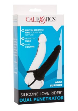 Naturalistyczny Silikonowy Dwustronny Penetrator – Czarny