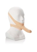 Knebel z Dildo w Odcieniu Jasnej Skóry