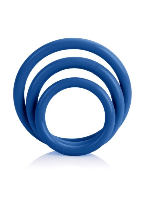 Elegancji Zestaw Pierścieni Erekcyjnych Tri-Rings Blue