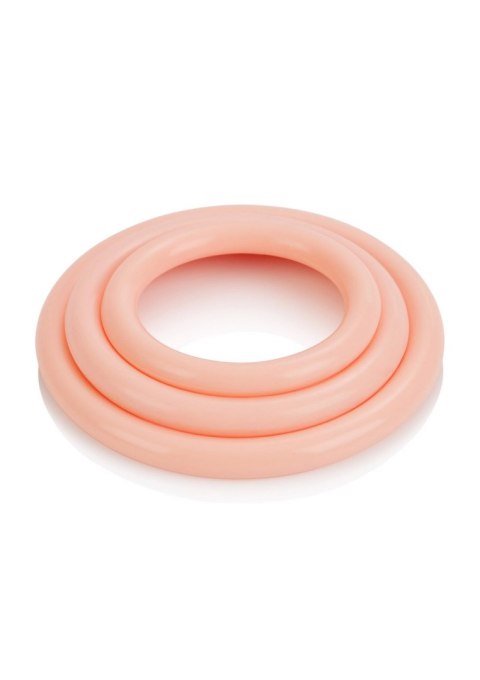 Zestaw Pierścieni Erekcyjnych Tri-Rings w Subtelnym Odcieniu Cielistym