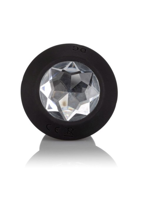 Wibrujący Mini Plug Analny Crystal Czarny