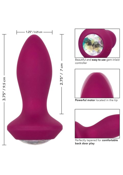 Wibrująca Mini Sonda Analna Power Gem® Fiolet