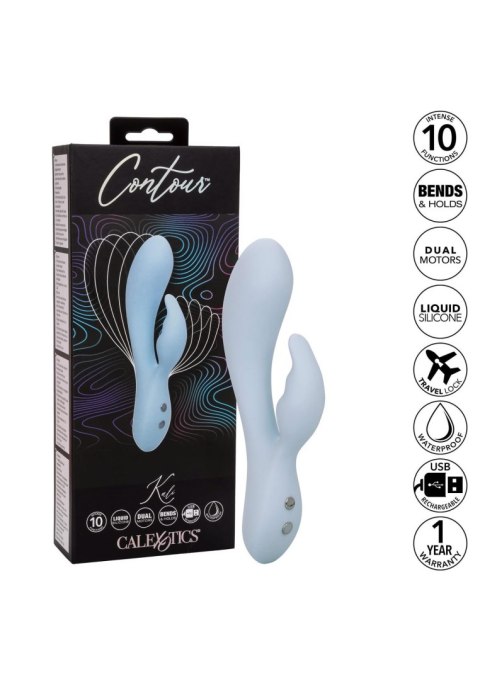 Zmysłowy Wibrator Contour Kali Błękitny