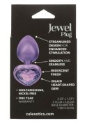 Mały Fioletowy Plug Analny 'Diamond Heart'