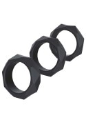 Zestaw Pierścieni Erekcyjnych Heavy C-Ring Black