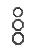Zestaw Pierścieni Erekcyjnych Heavy C-Ring Black