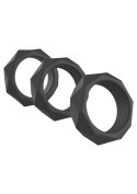 Zestaw Pierścieni Erekcyjnych Heavy C-Ring Black