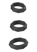 Zestaw Pierścieni Erekcyjnych Heavy C-Ring Black