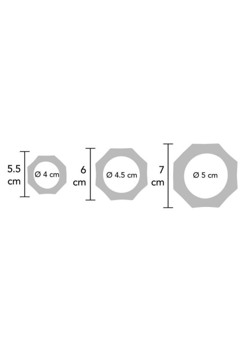 Zestaw Pierścieni Erekcyjnych Heavy C-Ring Black