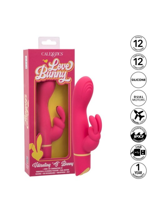 Wibrator Króliczek Love Bunny z Funkcją G, Różowy