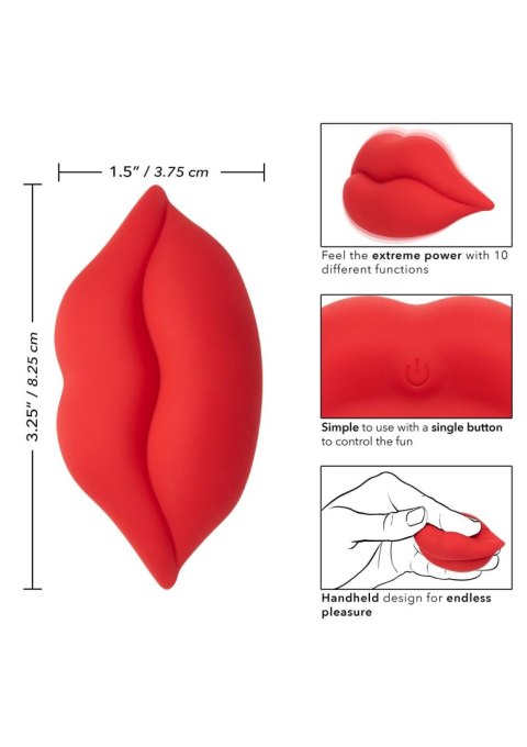 Mini Wibrator Muah Czerwone Usta