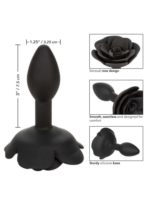 Mały Plug Analny 'Czarna Róża'