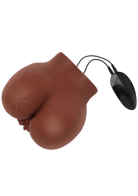 Wibrujący Masturbator Realistyczny Big Ass Banger w Odcieniu Ciemnej Skóry