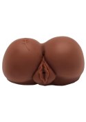Wibrujący Masturbator Realistyczny Big Ass Banger w Odcieniu Ciemnej Skóry