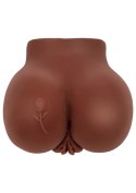 Wibrujący Masturbator Realistyczny Big Ass Banger w Odcieniu Ciemnej Skóry