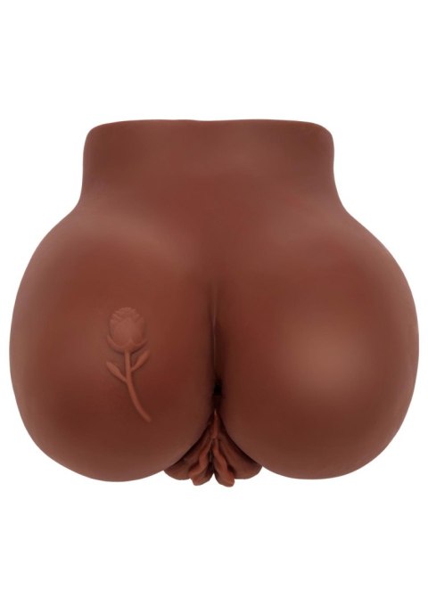Wibrujący Masturbator Realistyczny Big Ass Banger w Odcieniu Ciemnej Skóry