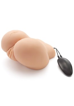 Wibrujący Masturbator w Kształcie Pośladków 'Big Ass Banger' - Jasna Skóra