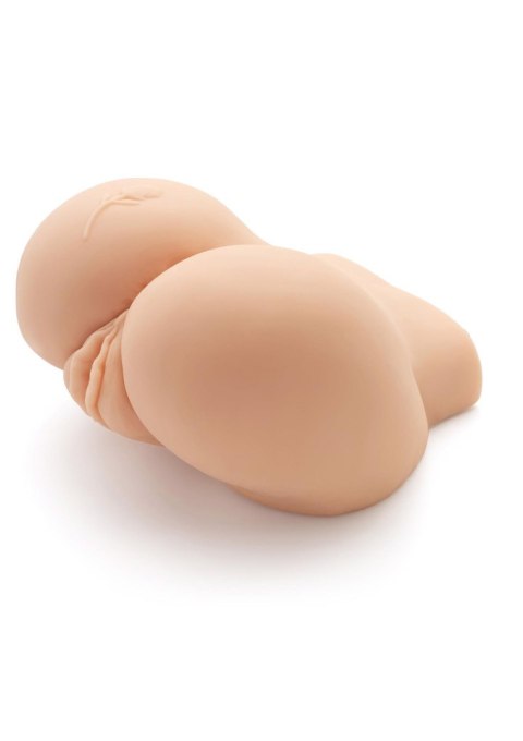 Wibrujący Masturbator w Kształcie Pośladków 'Big Ass Banger' - Jasna Skóra