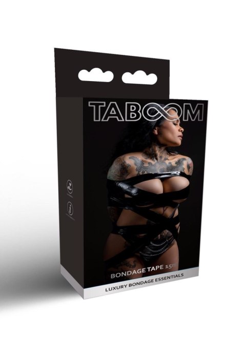 Czarna taśma bondage – 15 m