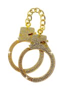 Złote Kajdanki z Kryształkami Diamond Wrist Cuffs