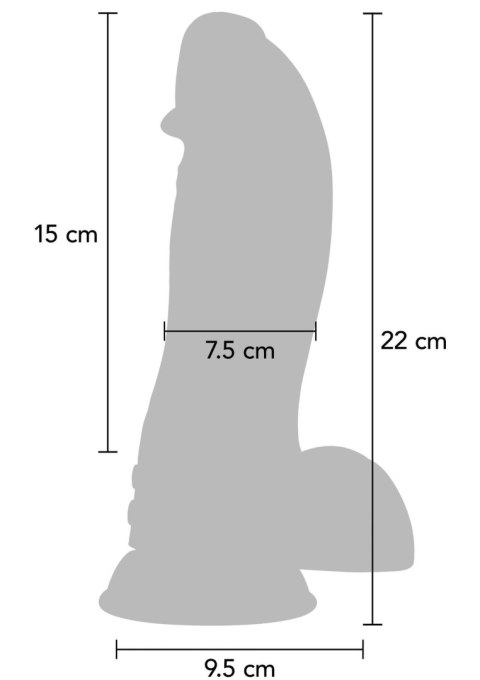 Wibracyjne Dildo Dinozaur 'Monster' – Czarne