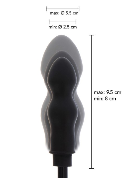 Nadmuchiwany korek analny Bulb Starter – Czerń