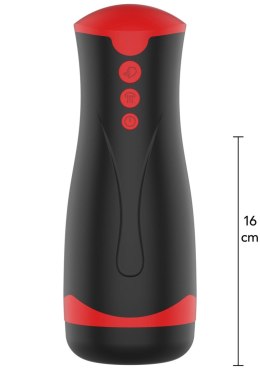 Deep Squeeze – Wibrujący Masturbator z Funkcją Ściskania, Czarny