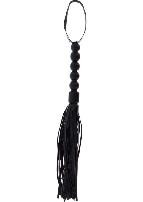 Czarny Flogger z Koralikami