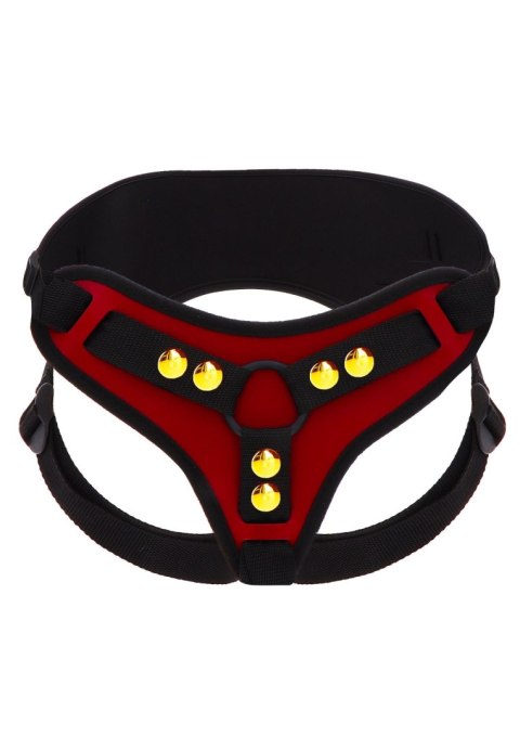 Luksusowa Czerwona Uprząż Strap-On Deluxe