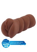 Realistyczny masturbator podróżny Super Wet Travel Beaver w naturalnym odcieniu skóry