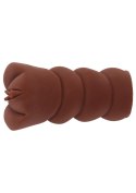 Realistyczny masturbator podróżny Super Wet Travel Beaver w naturalnym odcieniu skóry