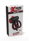 Elitarny Podwójny Pierścień Erektcyjny Elite Power Twin C-Ring z Wibracją