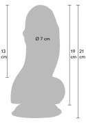 Dildo INFERNO Fat Boys PVC z Przyssawką, 19 cm