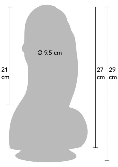 INFERNO by HIDDEN DESIRE: Dildo Fat Boys PVC 27 cm – Masywna Przyjemność