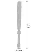 Elegancki Bicz z Prawdziwej Skóry 55 cm