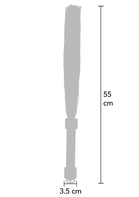 Elegancki Bicz z Prawdziwej Skóry 55 cm