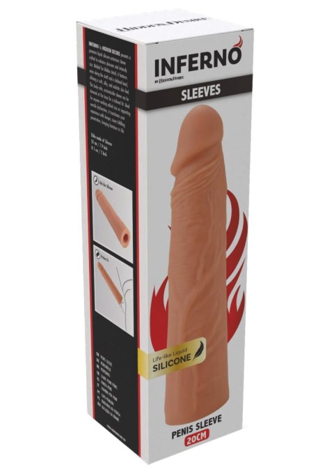 Inferno – Silikonowa Nakładka Przedłużająca Penisa 20 cm