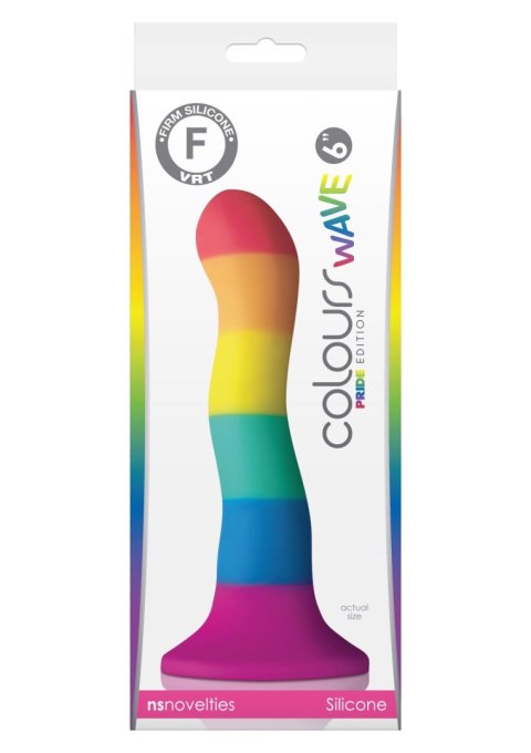 Wielokolorowe Dildo Fala Edycja Pride 15 cm