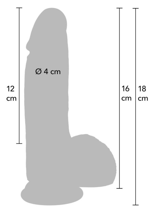 Realistyczna nakładka przedłużająca z płynnego silikonu, 16 cm