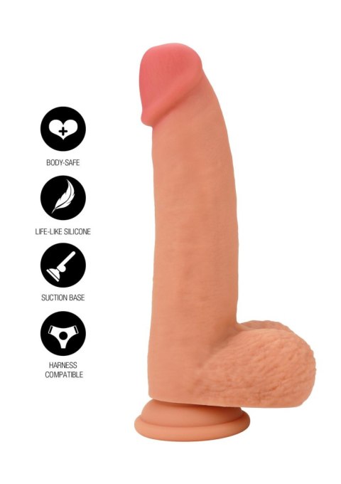 Realistyczna nakładka przedłużająca z płynnego silikonu 18 cm