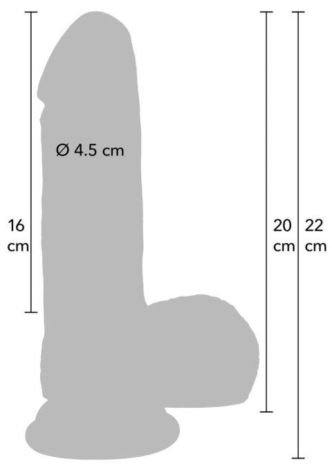 Realistyczna Przedłużka Penisa z Płynnego Silikonu, 20 cm