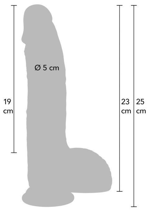 Realistyczne Dildo z Płynnego Silikonu 23 cm
