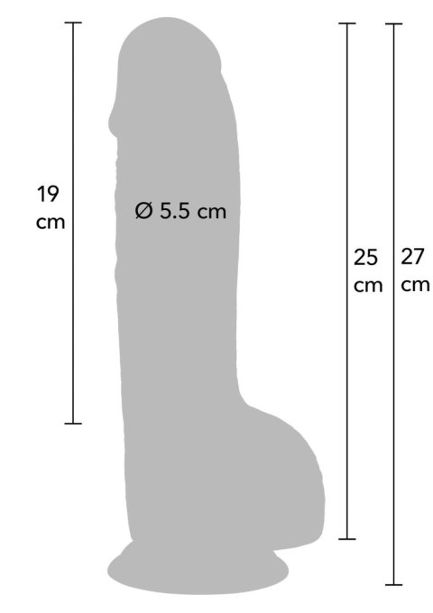 Realistyczne Dildo z PVC – 25 cm