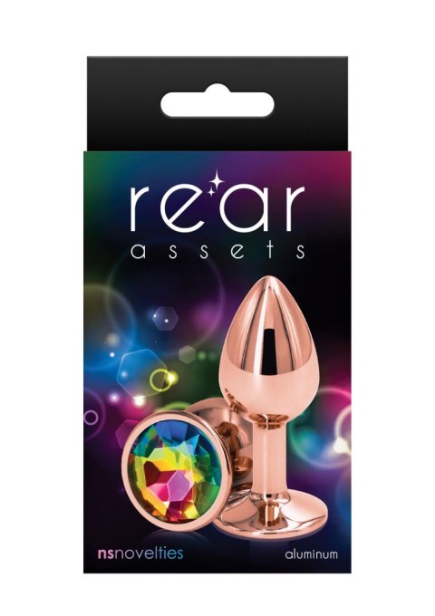 Luksusowy Korek Analny Rose Gold S Multicolor